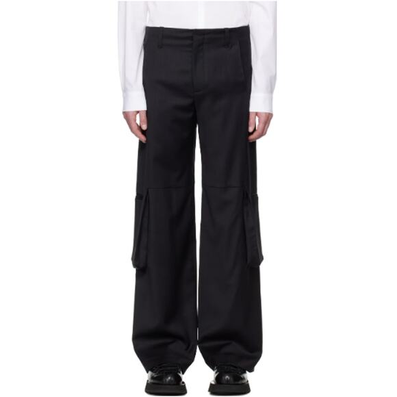 Heliot Emil Men's Black Ferro Tailored Cargo Pants Size XXL - Picture 1 of 10